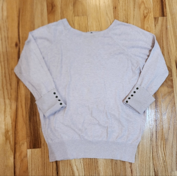 Light pink multi button 100% cotton cardigan sweater size small/medium - Picture 3 of 6